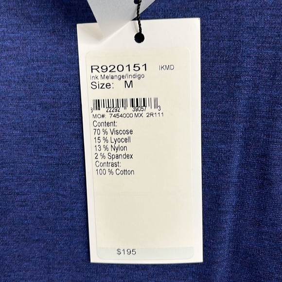 St John Sport Ink Melange Indigo T Shirt - Picture 6 of 8